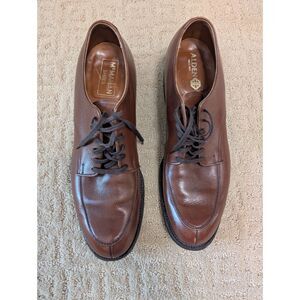 Alden Shoe Men 10.5 Brown Leather Split Toe Blucher Foot Balance Made in USA